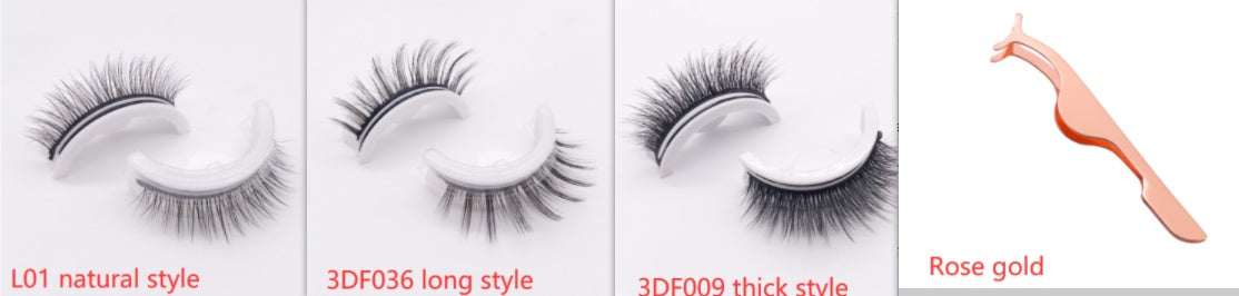 Reusable 3D Mink Lashes Natural False Eyelashes Self Adhesive Fake Glue Free Makeup Eyelash Extension Silk Reusable 3D Mink Lashes Natural False Eyelashes Self Adhesive Fake Glue Free Makeup Eyelash Extension Silk